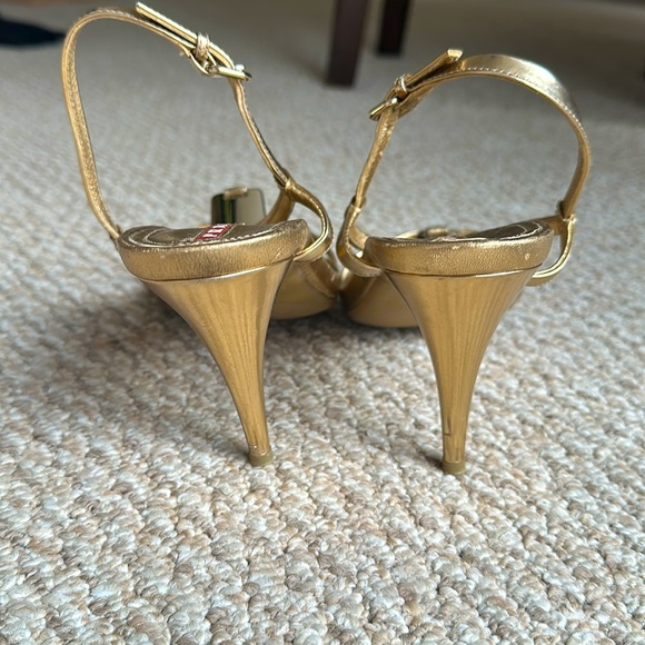 Prada - Gold Sandals - Picture 4 of 5